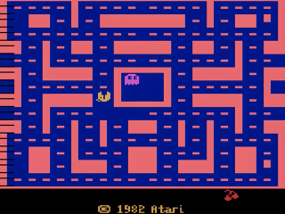Ms. Pac-Man title screen for Atari 2600